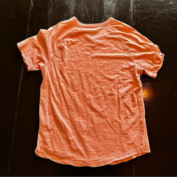 Express XS Pink Salmon Red T-Shirt Tight - Picture 1 of 5